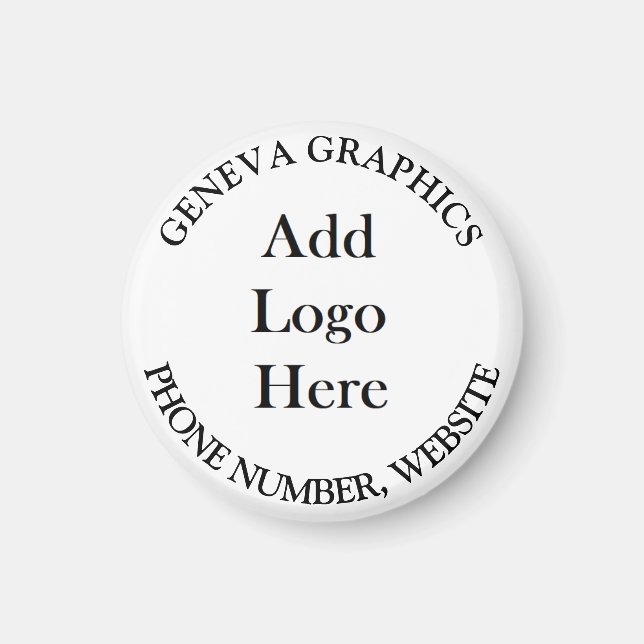 Hinzufügen von Logos und Unternehmensinformationen Magnet (Vorne)