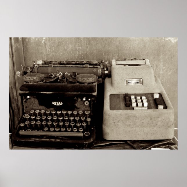 Hinzufügen von Maching und Typwriter Poster (Vorne)