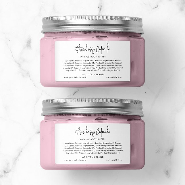 Hinzufügen von Markenbezeichnungen und modernen Sc Adressaufkleber (Von Creator hochgeladen)