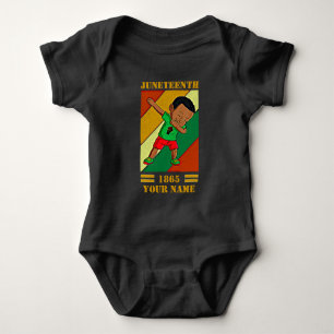 Hinzufügen von Name Bearbeiten Text Juneteenth Kid Baby Strampler