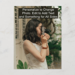 Hinzufügen von Name-Foto oder Artwork-Postkarte an Postkarte