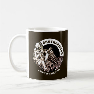 Hinzufügen von Namen ändern Text Motorrad-Brudersc Kaffeetasse