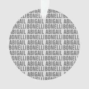 Hinzufügen von Namen minimalistisch fett modernen  Ornament