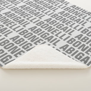 Hinzufügen von Namen minimalistisch fett modernen  Sherpadecke