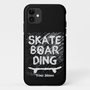 Hinzufügen von Namen Scratched Skateboarding Case-Mate iPhone Hülle