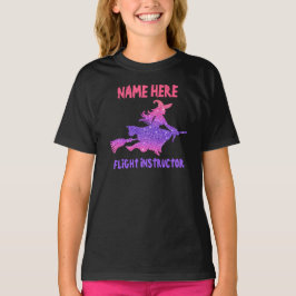 Hinzufügen von Namen und Text Hexe mit einem "Flyi T-Shirt