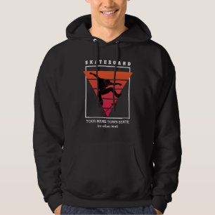 Hinzufügen von Namen und Text-Skateboard Geometris Hoodie