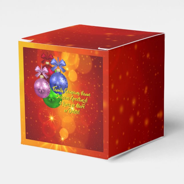 Hinzufügen von Namenstext-Matching Weihnachten Geschenkschachtel (Vorderseite)