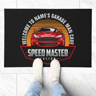 Hinzufügen von Namenstext Red Custom SPEEDMASTER Fußmatte