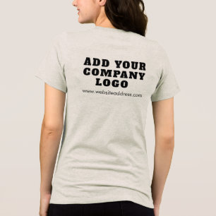 Hinzufügen von passenden Firmenlogomitarbeitern Tri-Blend Shirt