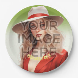 Hinzufügen von Tellern für Personalisiertes benutz Pappteller