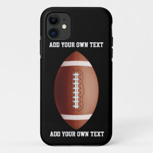 Hinzufügen von Text auf Fußball-Wurfkissen Case-Mate iPhone Hülle