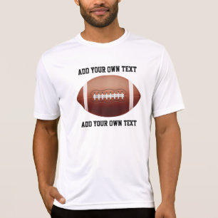 Hinzufügen von Text auf Fußball-Wurfkissen T-Shirt