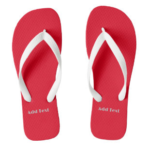 Hinzufügen von Text gedruckt Adult White Strap Män Flip Flops