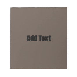 Hinzufügen von Text mit braunem Hintergrund Notizblock