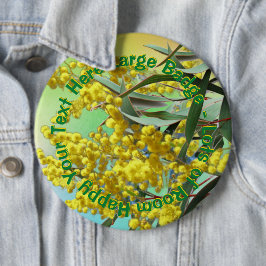 Hinzufügen von Text Wattle & Gum Blätter Aussie La Button