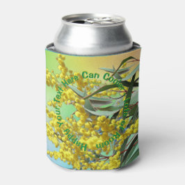Hinzufügen von Text Wattle & Gum Blätter Aussie St Dosenkühler