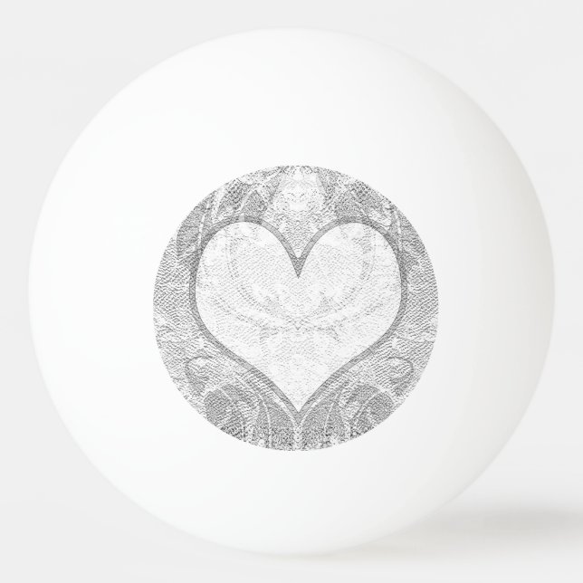 Hinzufügen von Text zum Spitzenherz Tischtennisball (Vorderseite)