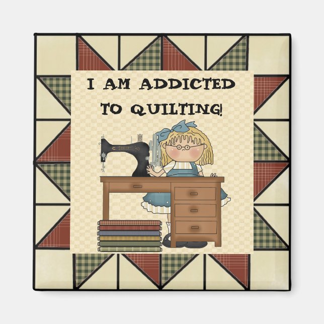 HINZUGEFÜGT ZU QUILTING! Magnet (Vorne)