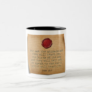 Hiob 12,7 - Kaffeetasse
