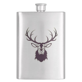 Hip flask with deer / Flachmann mit Hirsch