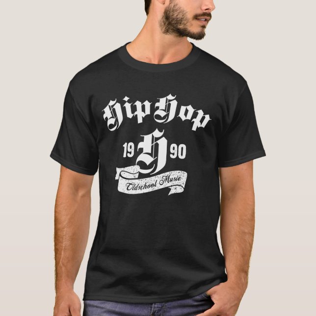 Hip Hop 1990 Gothic Tee (Vorderseite)