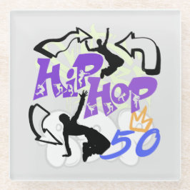 Hip Hop 50.w Glasuntersetzer