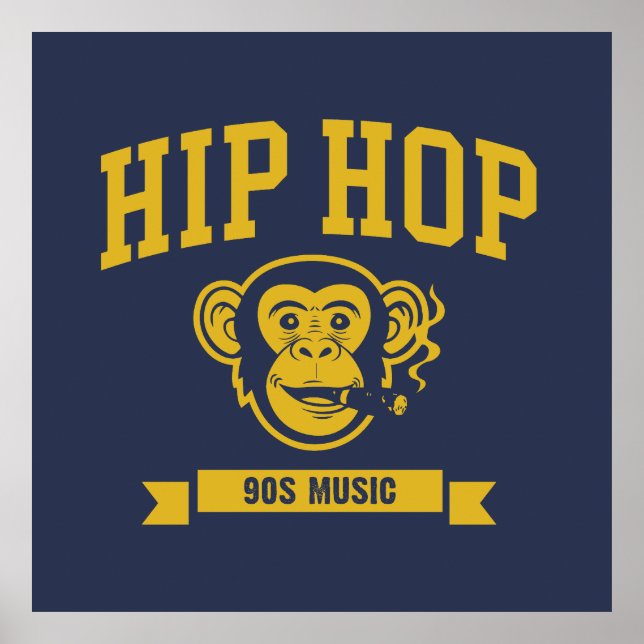 Hip Hop 90er Musik Poster (Vorne)