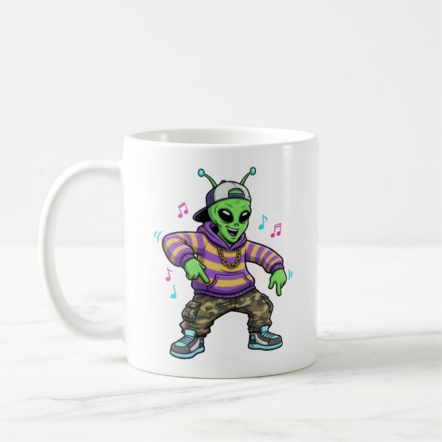 Hip Hop Alien Kaffeetasse (Links)