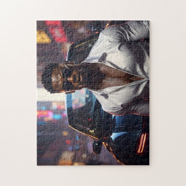 Hip Hop - Amerikanischer Rap-Star -  Puzzle (Vertikal)