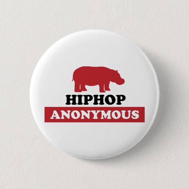 Hip-Hop anonym Button (Vorderseite)