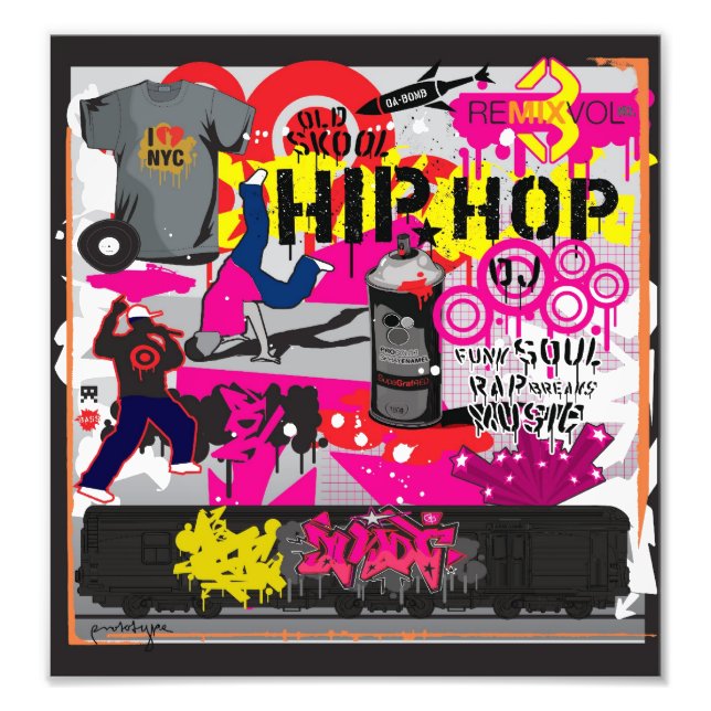Hip Hop Art Poster (Vorne)