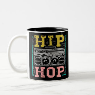 Hip Hop Artists Cassettes Old School Rap Zweifarbige Tasse