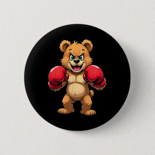 Hip Hop Bär Boxen Kickboxen Button