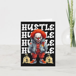 Hip Hop Beängstigend Clown Hustle Money Urbyn Stre Karte