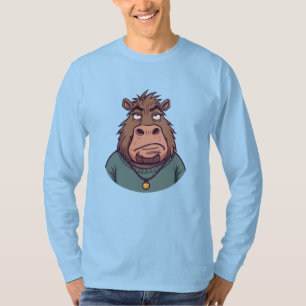 Hip-Hop Beaver with Chain – Urban Christmas Style T-Shirt
