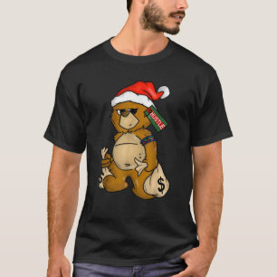 Hip Hop Bekleidung Männer Hipster Santa Teddy Bäre T-Shirt