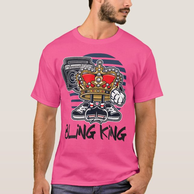 Hip Hop Bling King T-Shirt (Vorderseite)