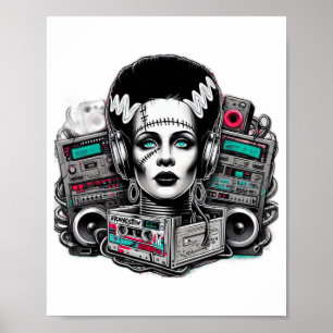 Hip Hop Bride Frankensteins Poster