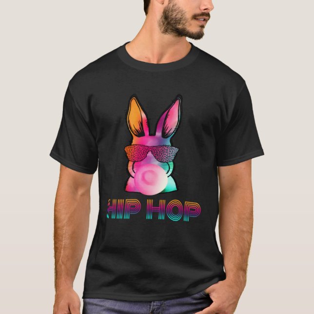 Hip Hop Bunny With Sunglasses Cute Easter  Rabbit  T-Shirt (Vorderseite)