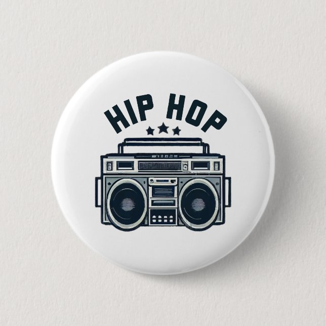 Hip Hop Button (Vorderseite)