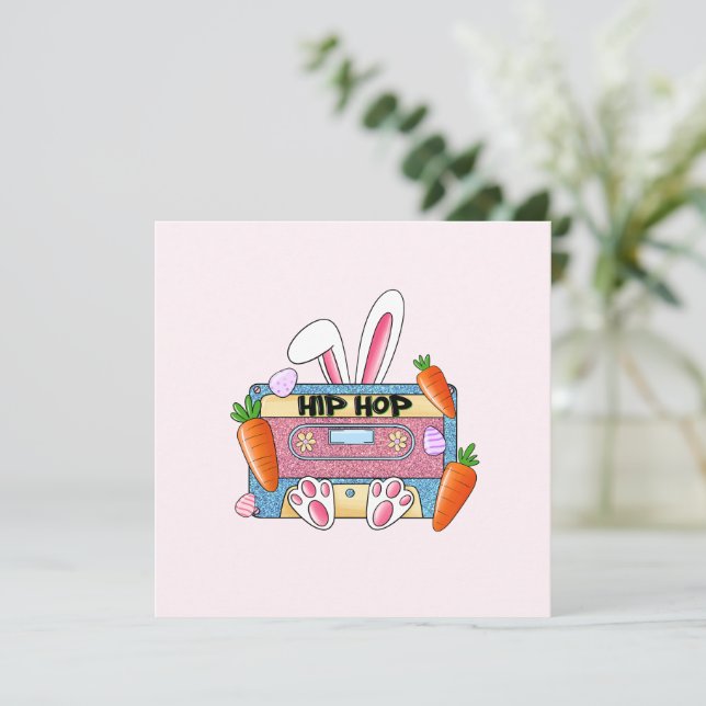 Hip Hop Cassette Tape Bunny (Stehend Vorderseite)