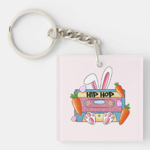 Hip Hop Cassette Tape Bunny Schlüsselanhänger