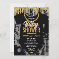 Hip Hop Chain Baby Dusche Einladung