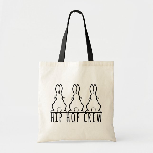 Hip Hop Crew Cute Bunny Rabbits Tragetasche (Vorne)