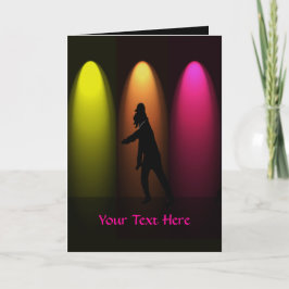 Hip Hop Dance Benutzerdefinierte Grußkarte für Mäd Karte