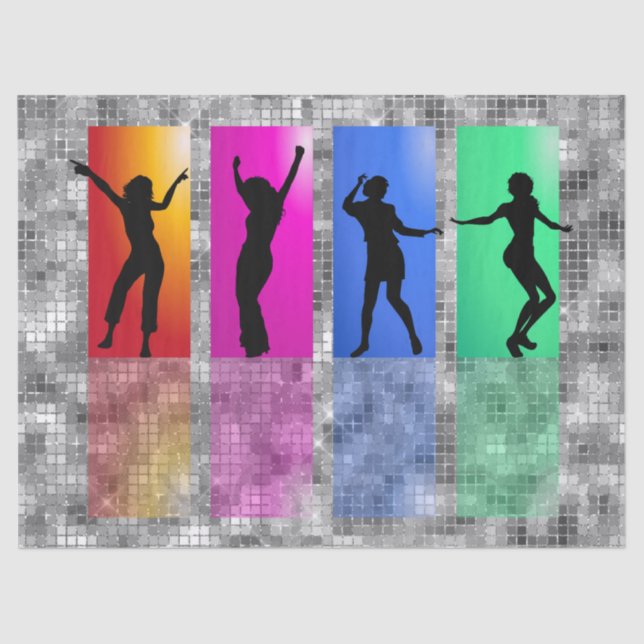 Hip Hop Dance Disco Ball Seidenpapier (Vorderseite)