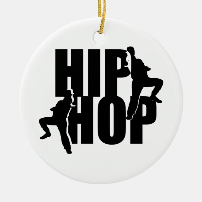 Hip Hop Dance Girls Text Design Ornament (Vorne)