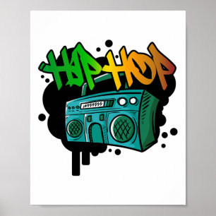 Hip Hop Dance Street Art Graffiti Spray Paint Danc Poster