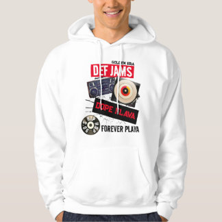 HIP-HOP-DEF DER 90ER JAHRE JAMS FÜR PLAYAGRAPHISCH HOODIE